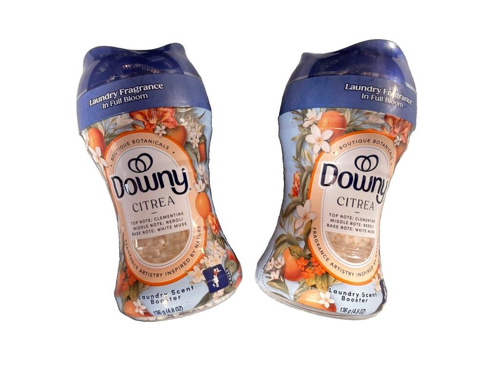 Set Of 2 Downy Citrea Boutique Botanicals in wash Laundry Scent Booster 4.8oz